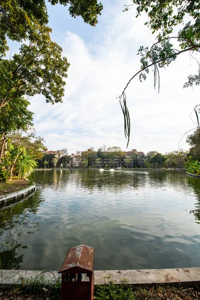 Lake in 700th Anniversary Chiangmai Sports Complex, Thailand.