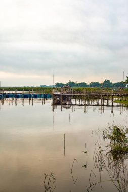 Kwan Phayao lake at sunrise, Thailand.