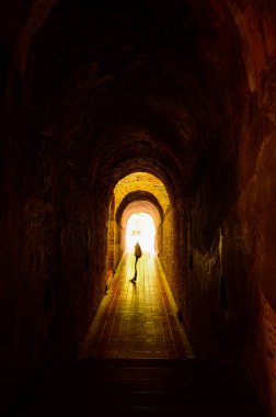Ancient Tunnel at Wat Umong, Chiangmai Province.