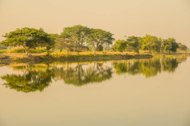 Kwan Phayao Gölü, Tayland Doğal Manzarası.