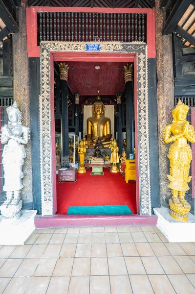 Chiang Mai Thailand May 2020 Old Buddha Statue Bupparam Temple — Stock Photo, Image