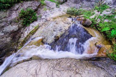 Water Flow in Huay Kaew Waterfall Chiang Mai Province, Thailand.