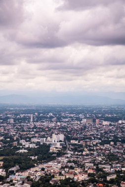 Top view of Chiangmai cityscape, Thailand.