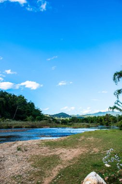 The river in Mueang Khong district, Thailand.