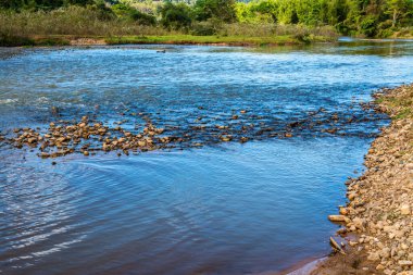 The river in Mueang Khong district, Thailand.