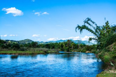 The river in Mueang Khong district, Thailand.