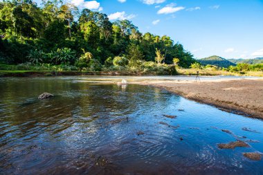 The river in Mueang Khong district, Thailand.