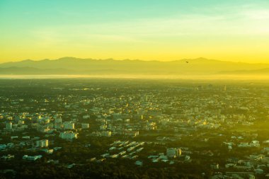 Sabahın erken saatlerinde Chiang Mai şehri, Tayland.