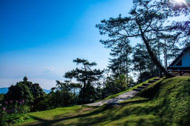 Mountain view at Doi Kiew Lom view point in Huai Nam Dang national park, Thailand.