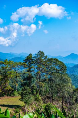Mountain view at Doi Kiew Lom view point in Huai Nam Dang national park, Thailand.