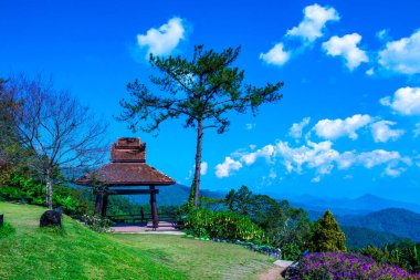 Doi Kiew Lom bakış açısı Huai Nam Dang Ulusal Parkı, Tayland.