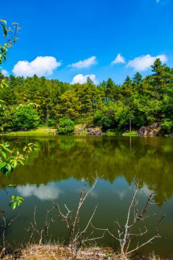 Lake view with reflection in Doi Inthanon national park, Thailand.