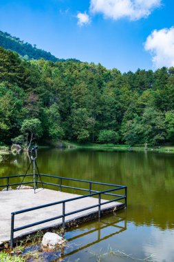 Lake view with reflection in Doi Inthanon national park, Thailand.