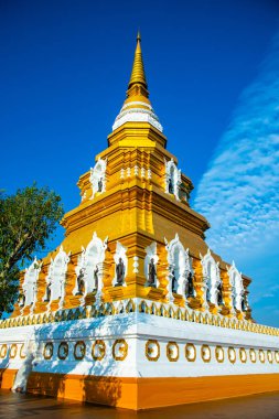 Beautiful pagoda in Phrachao Luang Mon Phrachao Lai temple, Thailand.
