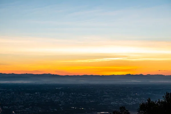 stock image Chiang Mai city in the early morning, Thailand.