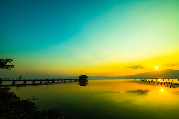 Kwan Phayao Lake Winter Thailand — Fotografia de Stock