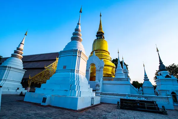 Храм Суан Док Вечером Таиланд — стоковое фото