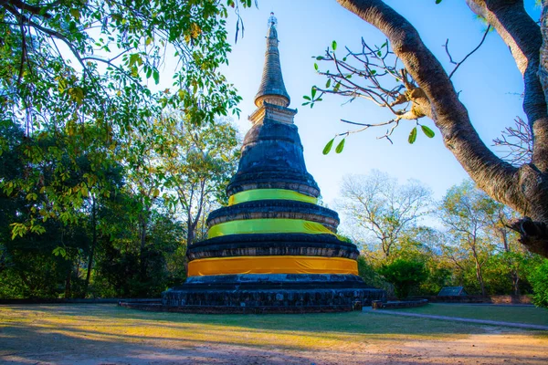 Antica Pagoda Nel Tempio Umong Thailandia — Foto Stock