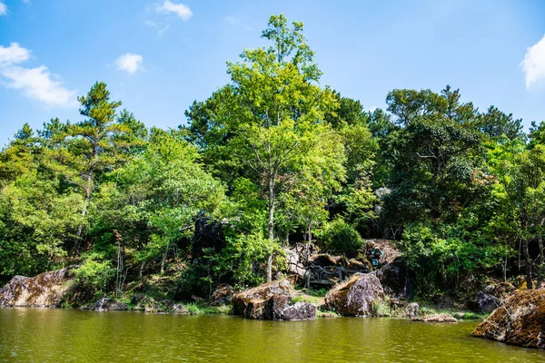 stock image Lake view with reflection in Doi Inthanon national park, Thailand.