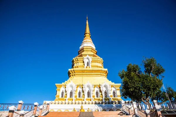 Золотая Пагода Ват Пра Чао Луанг Мон Прачао Лай Таиланд — стоковое фото