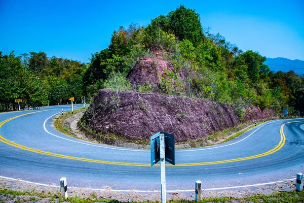 Road Mountain Boklua District Thailand — 图库照片