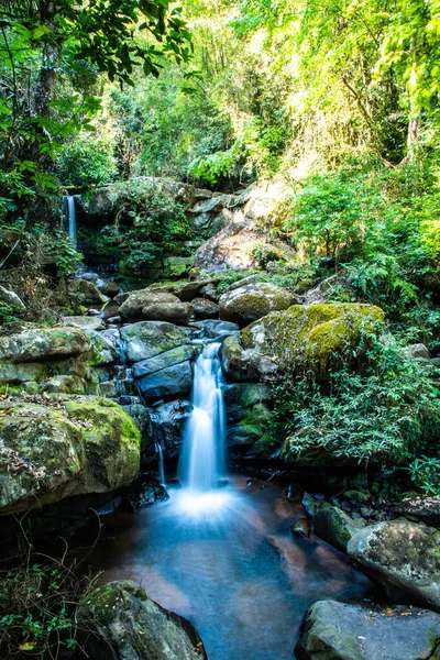 stock image Sapan waterfall in Bokuai district, Thailand.