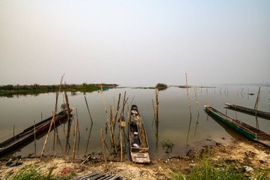 Fishing boat in Kwan Phayao lake, Thailand.