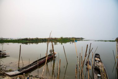 Fishing boat in Kwan Phayao lake, Thailand.