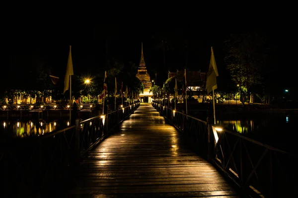 Templo Tra Phang Thong Provincia Sukhothai Tailandia —  Fotos de Stock