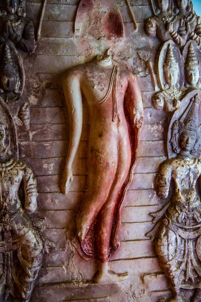 Cuerpo Del Antiguo Buda Provincia Sukhothai Tailandia —  Fotos de Stock