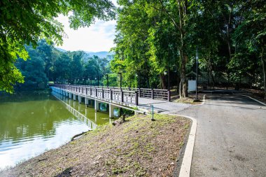 Ang Kaew Reservoir in Chiang Mai University, Thailand.