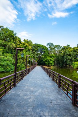 Ang Kaew Reservoir in Chiang Mai University, Thailand.