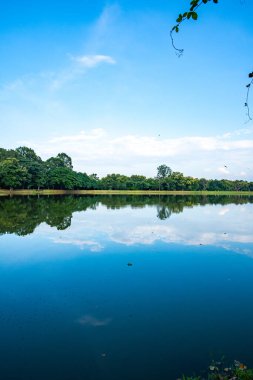 Ang Kaew Reservoir in Chiang Mai University, Thailand.