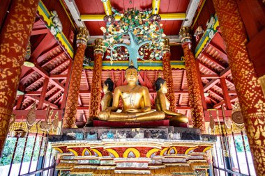 Ancient Buddha in Pong Sanuk temple, Lampang province.