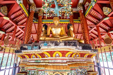 Ancient Buddha in Pong Sanuk temple, Lampang province.