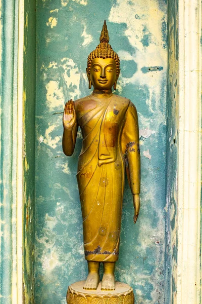 Standing Buddha Statue Analyo Thipayaram Temple Thailand — Fotografia de Stock