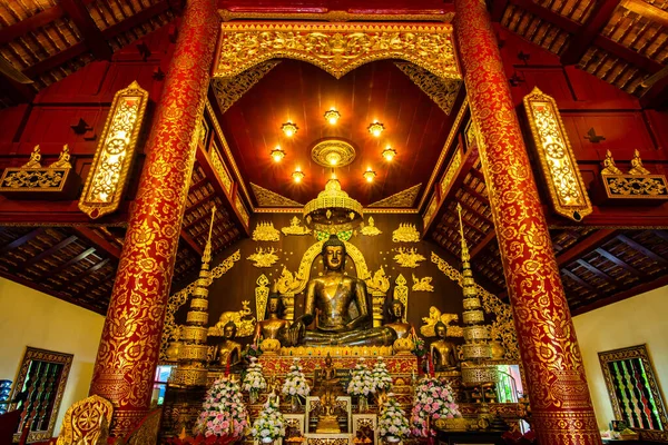 Chiang Rai Thailand October 2019 Phrachao Lan Thong Phra Kaew — Foto de Stock