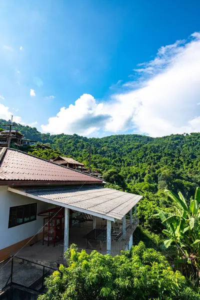 stock image Pha Mee village with mountain view, Chiang Rai Province.