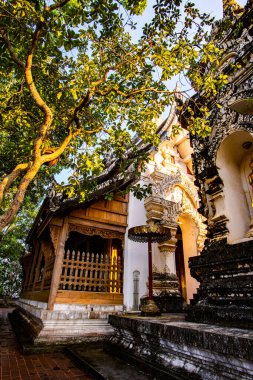 Beautiful Thai Style Church in Analyo Thipayaram Temple, Phayao province.