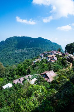 Pha Hi village on the mountain, Chiang Rai province.