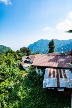 Pha Hi village on the mountain, Chiang Rai province.