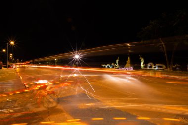 PHAYAO, THAILAND - October 7, 2019: Beautiful Kwan Phayao lake at night, Thailand.