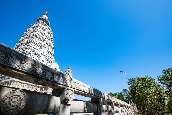 Replika Bodh Gaya Świątyni Chong Kham Prowincja Lampang — Zdjęcie stockowe