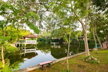 Small road in Phra That Hariphunchai temple, Lamphun province.