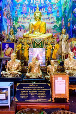 NAKHON SAWAN, THAILAND - January 25, 2020 : Buddha Statue with Beautiful Thai Style Art at Sriutumpron Temple, Nakhon Sawan Province.