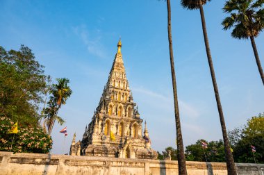 Chedi Liem temple or Wat Chedi Liem in Wiang Kum Kam archaeological site, Chiang Mai province.