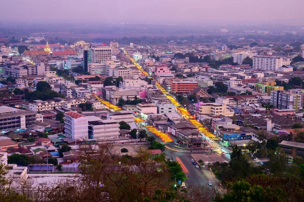 Nakhonsawan Thailand January 2020 Aerial View Nakhon Sawan Cityscape Thailand —  Fotos de Stock