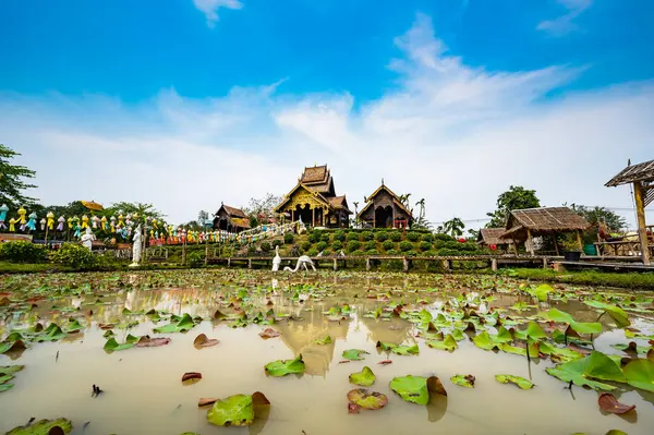 Beautiful Park Tah Mai Temple Chiang Mai Province — Photo