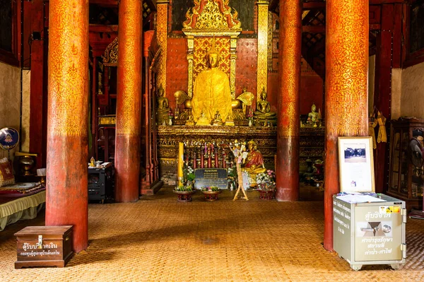 Ancient Buddha Statue Ton Kwen Temple Chiang Mai Province — Stock Fotó