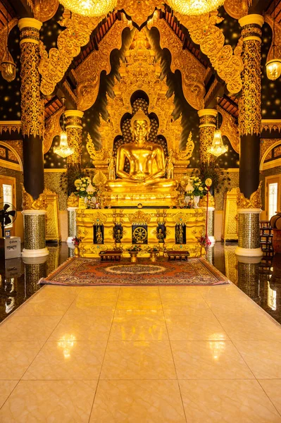 Phra Daki Güzel Buda Heykeli Doi Phra Chan Tapınağı Lampang — Stok fotoğraf